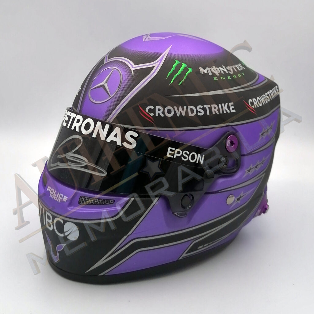 Lewis Hamilton Autographed Helmet