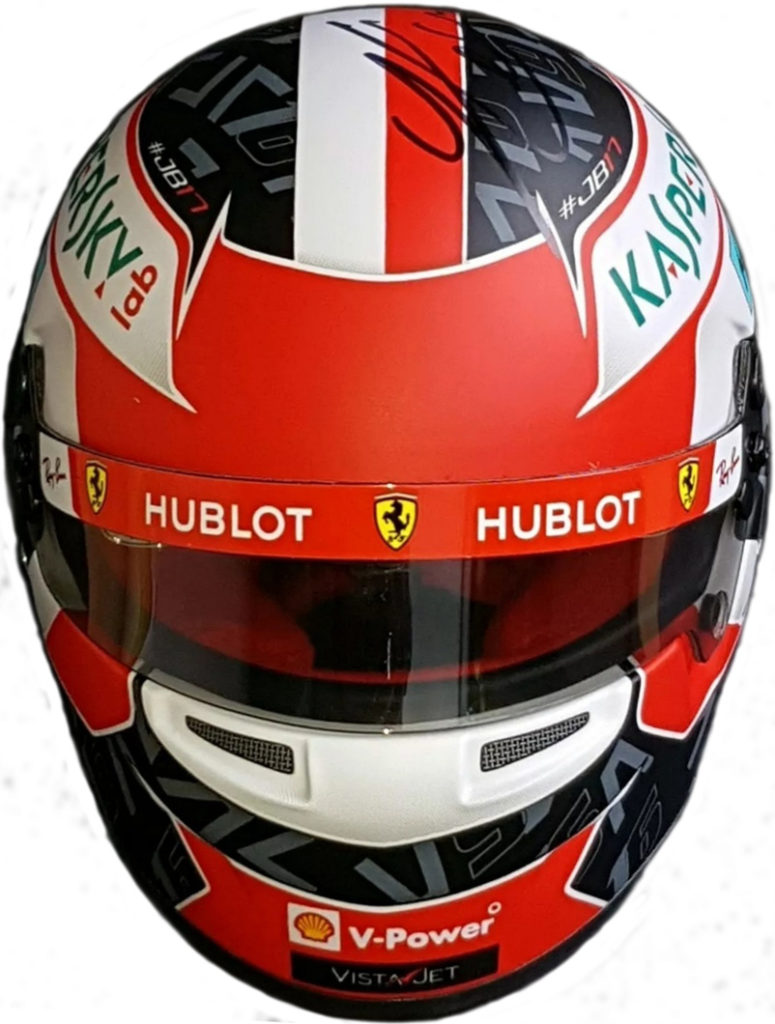 Charles LeClerc Signed Ferrari Helmet (1:2 Scale)