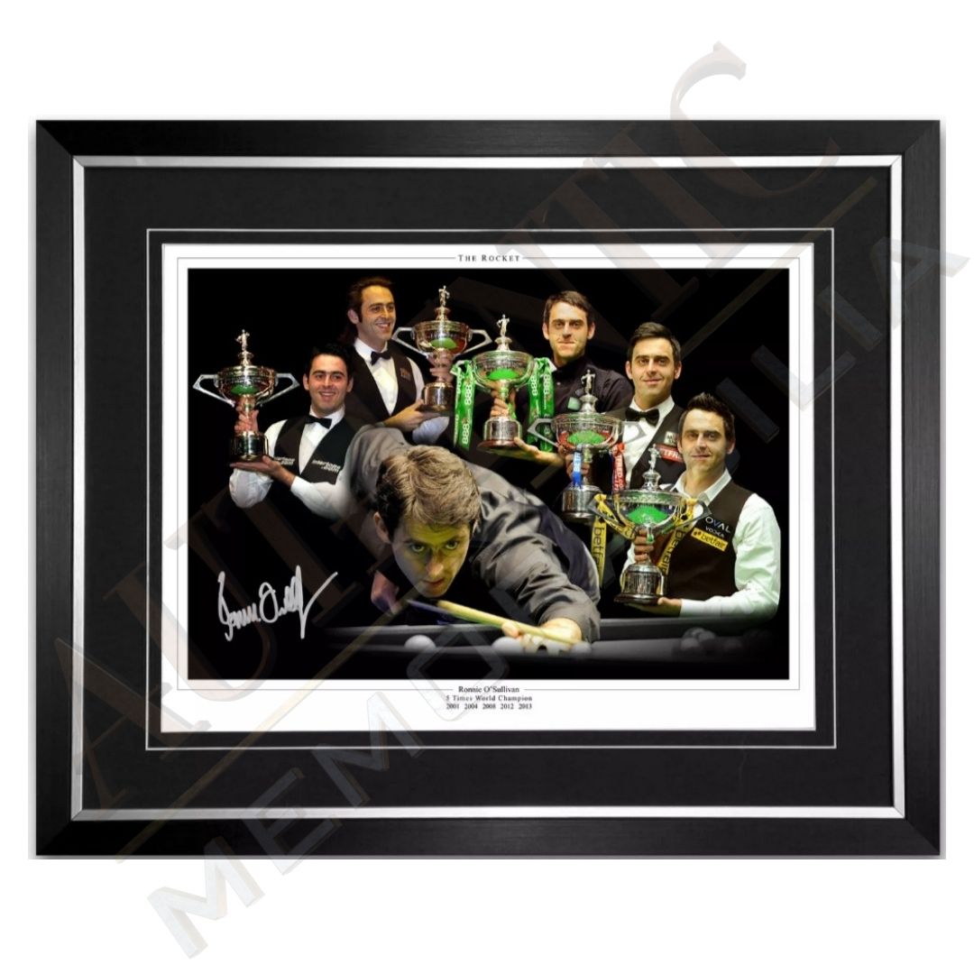 Ronnie O’Sullivan Signed Montage