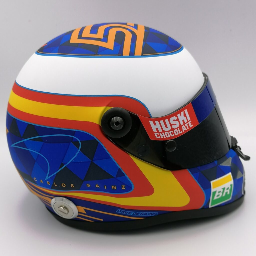 Carlos Sainz Autographed Helmet