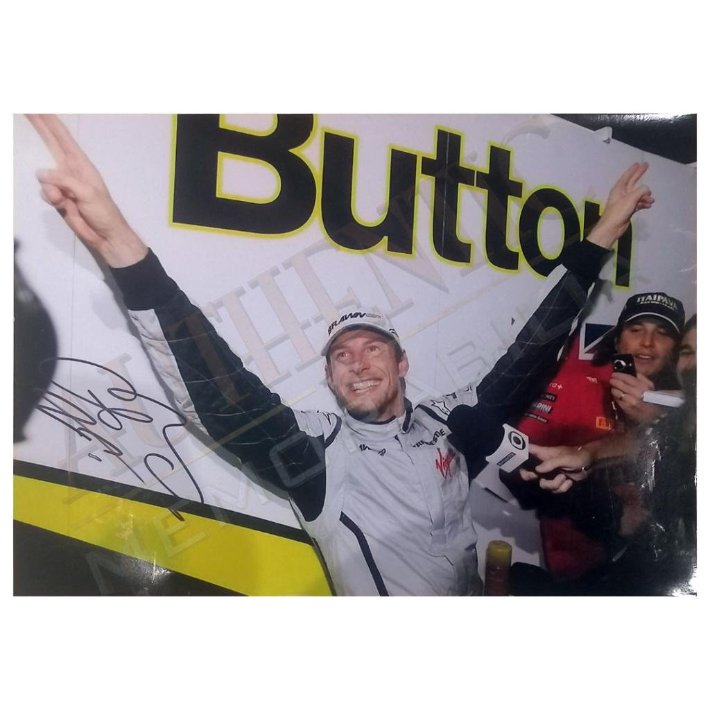 Jenson Button Signed Picture