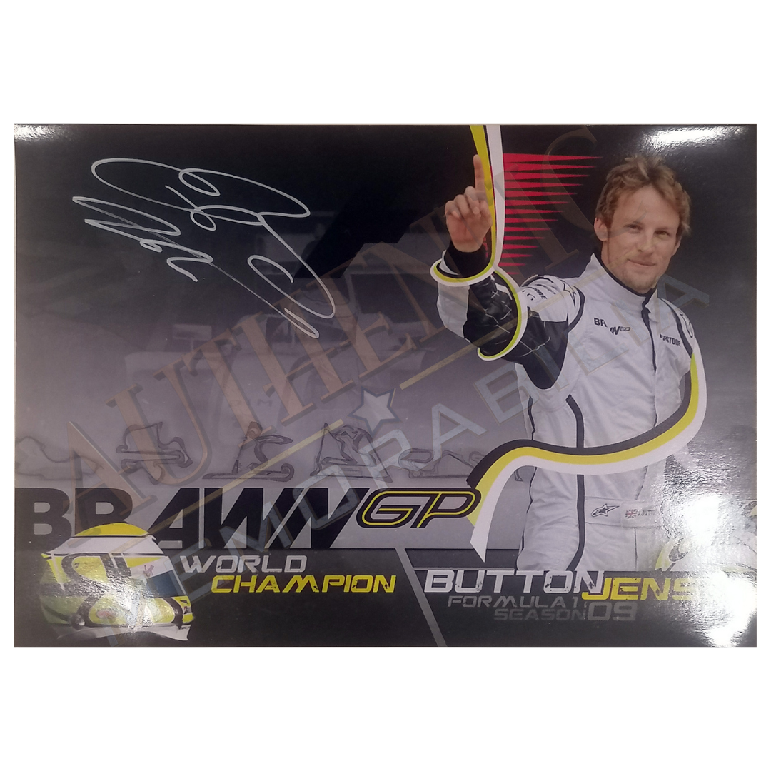 Jenson Button Autographed Picture