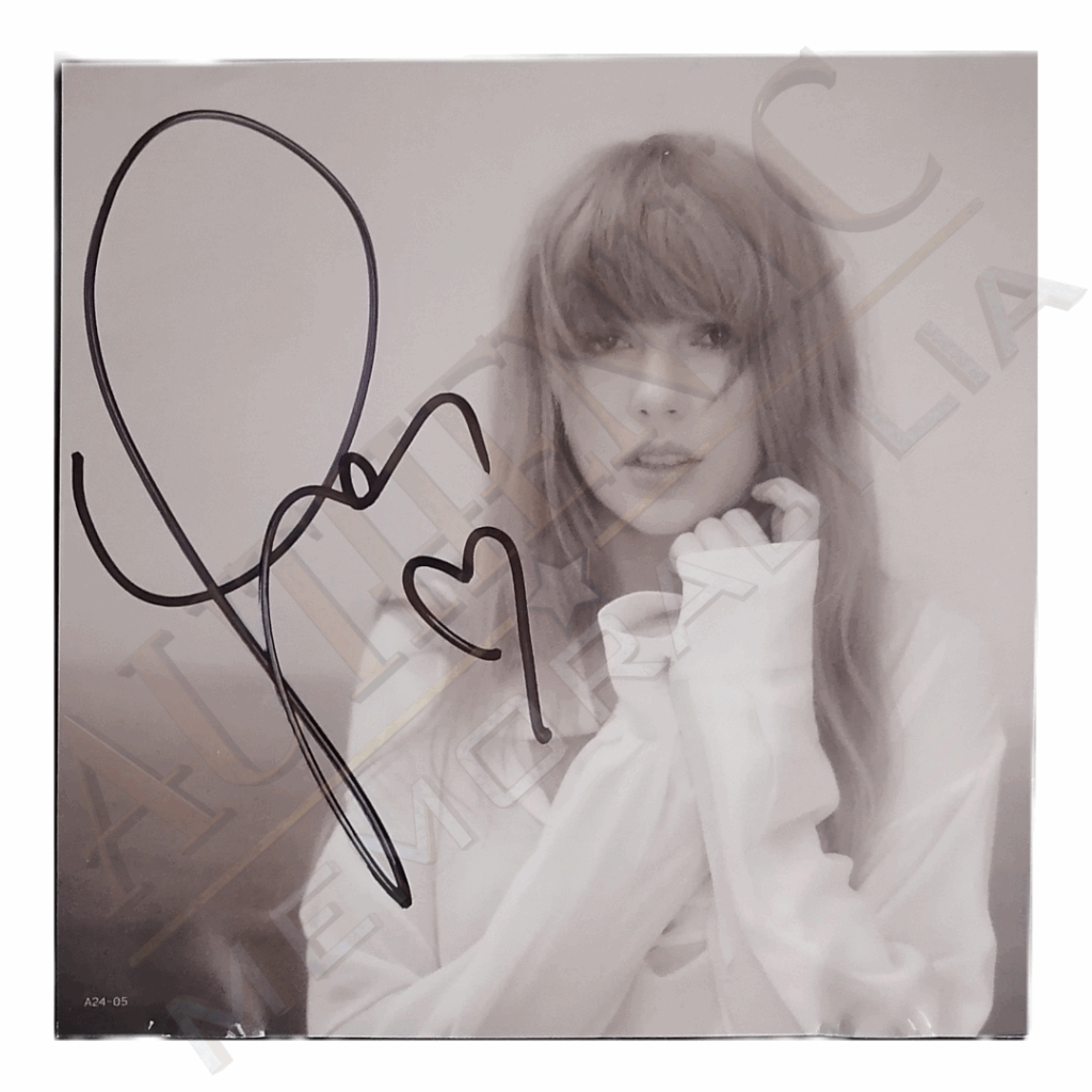 Taylor Swift CD and Signed Photo With Heart